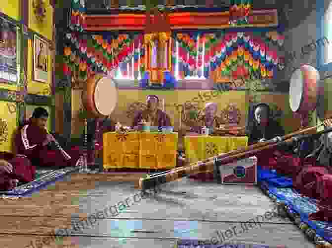 A Bhutanese Monk Performing A Traditional Ritual, Photographed By James Girdwood The James Girdwood Collection: Photos From 1896 1904