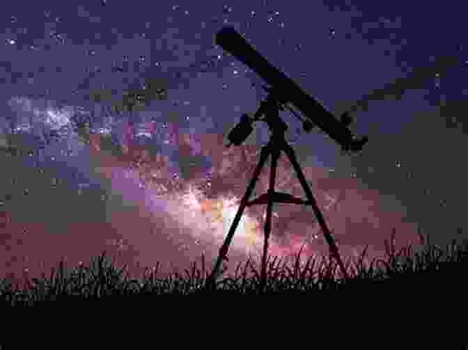 A Glimpse Into The World Of Astronomy, Showing A Telescope Pointed At The Starlit Sky. Stars And Meteors To The Night Sky Science Technology Teaching Edition