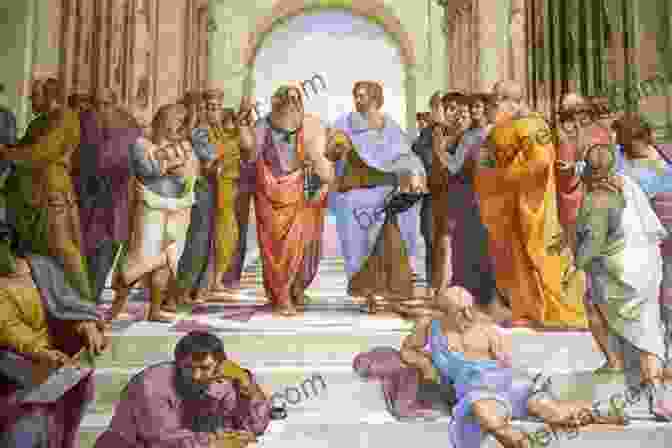 A Group Of Ancient Greek Philosophers Engaged In Philosophical Discussion Wisdom Of Ancient Greek Philosophers