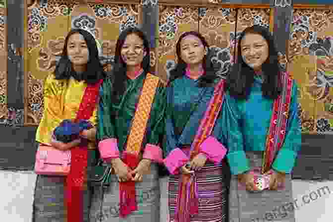 A Group Of Bhutanese Women Wearing Traditional Attire, Captured By James Girdwood The James Girdwood Collection: Photos From 1896 1904