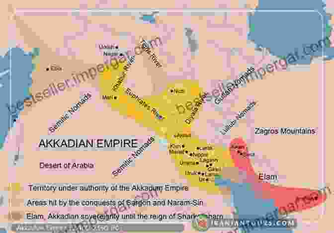 A Map Of The Akkadian Empire, Stretching From The Mediterranean To The Persian Gulf Sumer And Akkad (Illustrated) Antonio Scurati