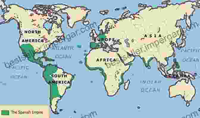 A Map Of The Spanish Empire In The 16th Century Rivers Of Gold: The Rise Of The Spanish Empire From Columbus To Magellan