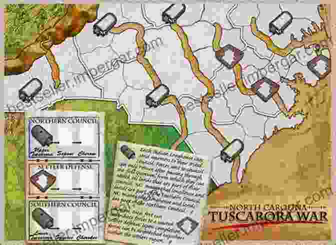 A Map Showing The Territory Involved In The Tuscarora War The Forgotten History Of America: Little Known Conflicts Of Lasting Importance From The Earliest Colonists To The Eve Of The Revolutio