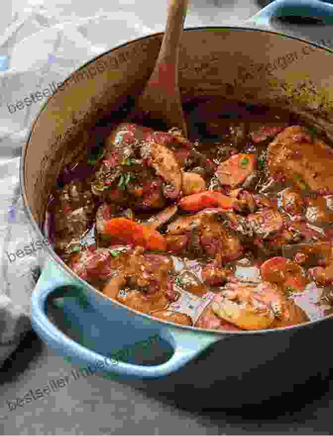 A Mouthwatering Image Of A Coq Au Vin, A Classic French Braised Chicken Dish. Recipes Of French: All You Need For French Dishes Like These Is Right Here: Classic French Cuisine