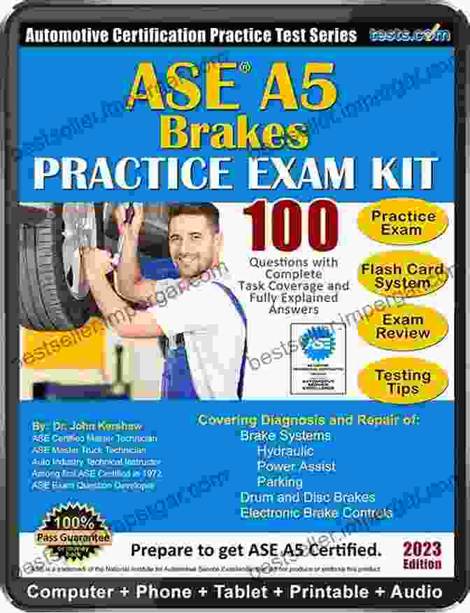 Ase A5 Brakes Test Guidebook Cover ASE A5 Brakes Test: AudioLearn: Complete Audio Review For The Automotive Service Excellence (ASE) Automobile Light Truck Certification (A Series) Brakes Test (A5)